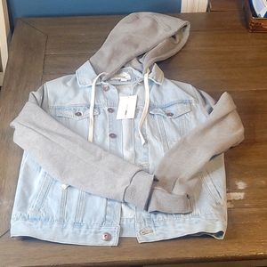Men's Denim/Hoodie Jacket NWT